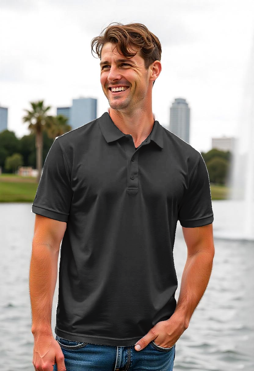 Black Men’s Polo Shirt