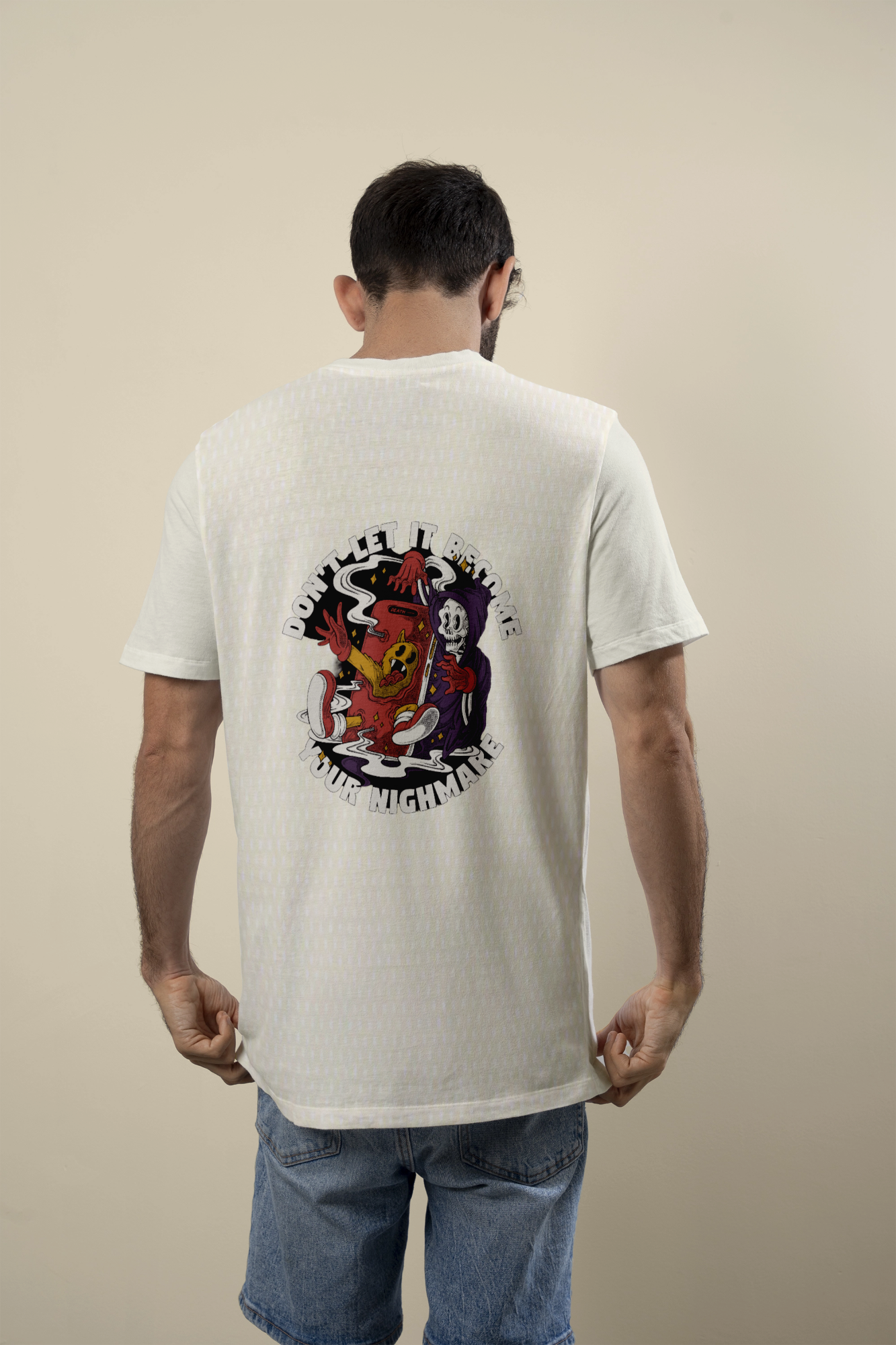 Don’t Let It Become Your Nightmare – Oversized Dual Print T-Shirt