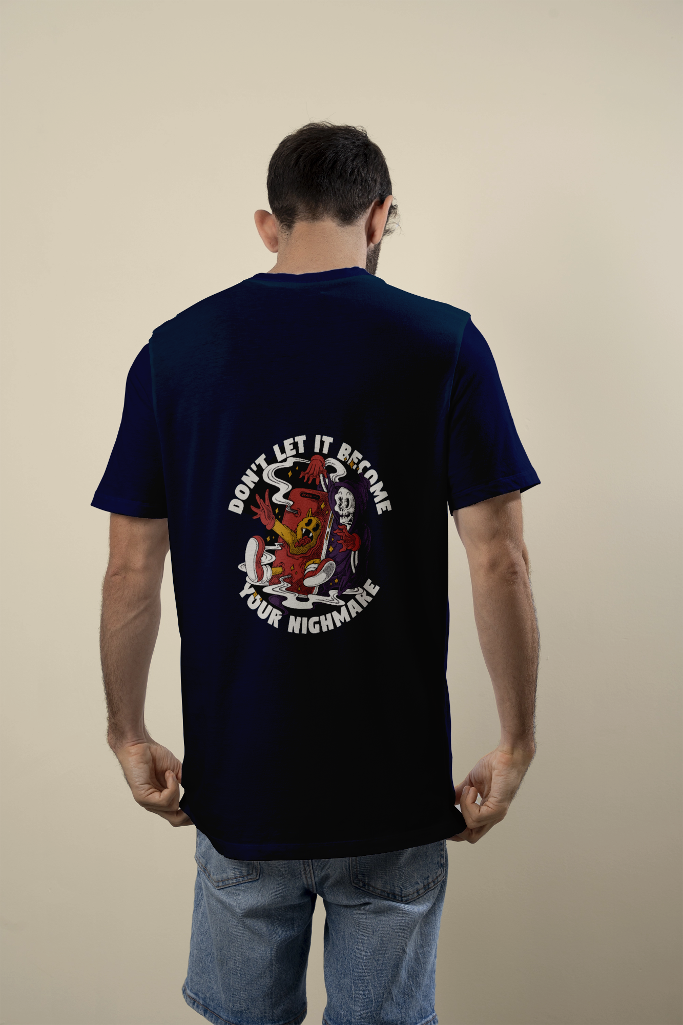 Don’t Let It Become Your Nightmare – Oversized Dual Print T-Shirt