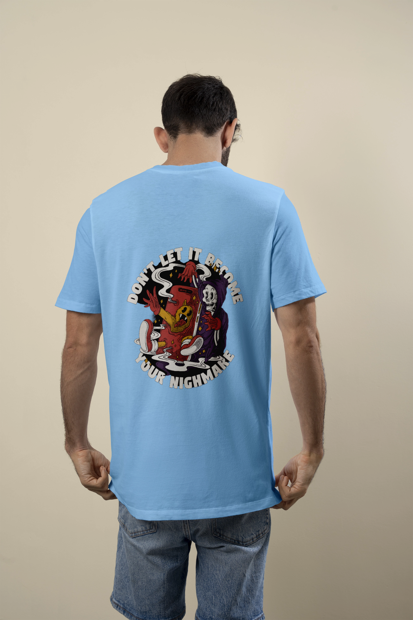 Don’t Let It Become Your Nightmare – Oversized Dual Print T-Shirt