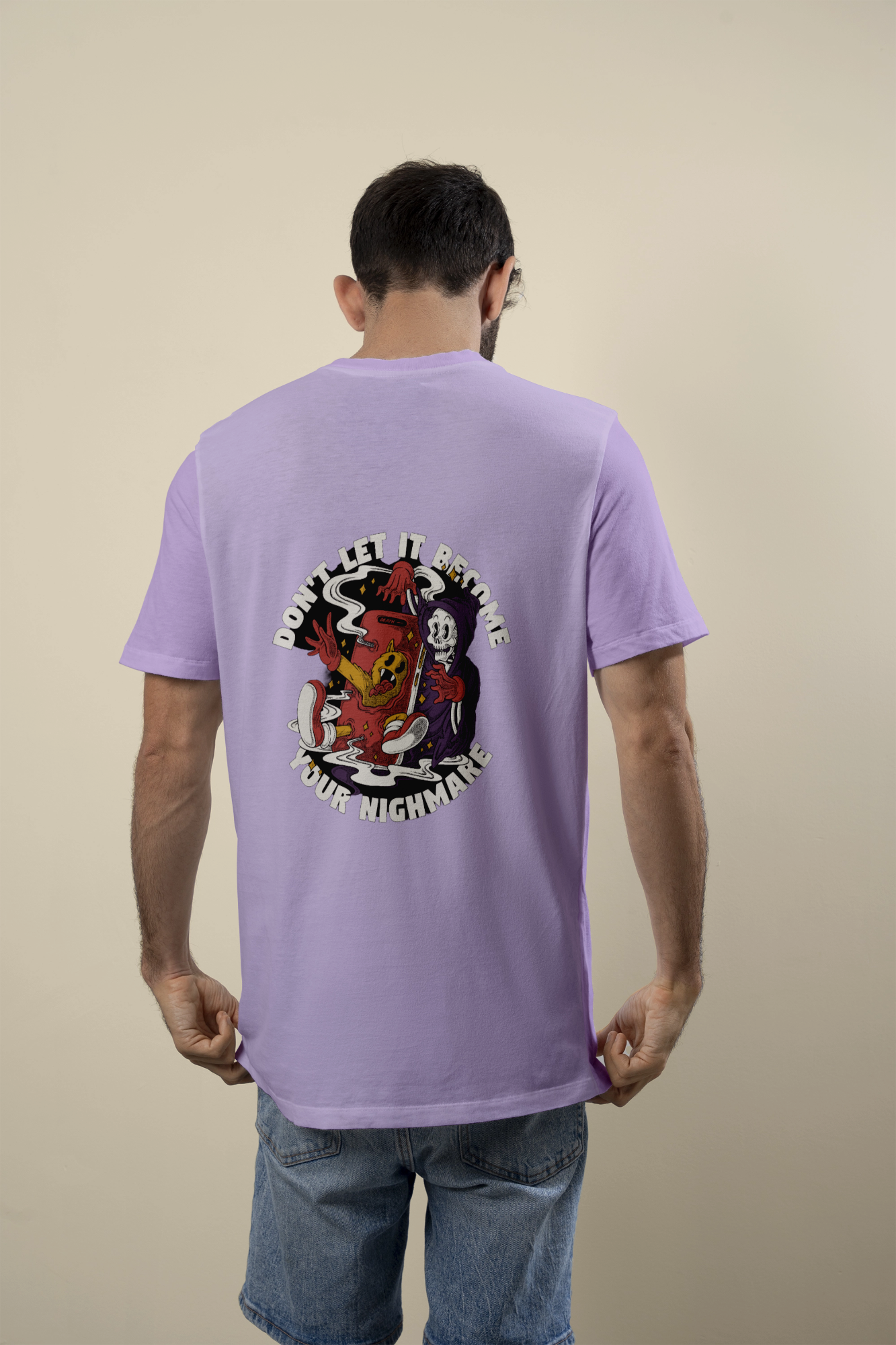 Don’t Let It Become Your Nightmare – Oversized Dual Print T-Shirt